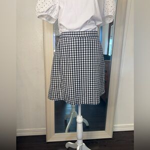 Tommy Hilfiger Black and White Checkered   Golf Skirt